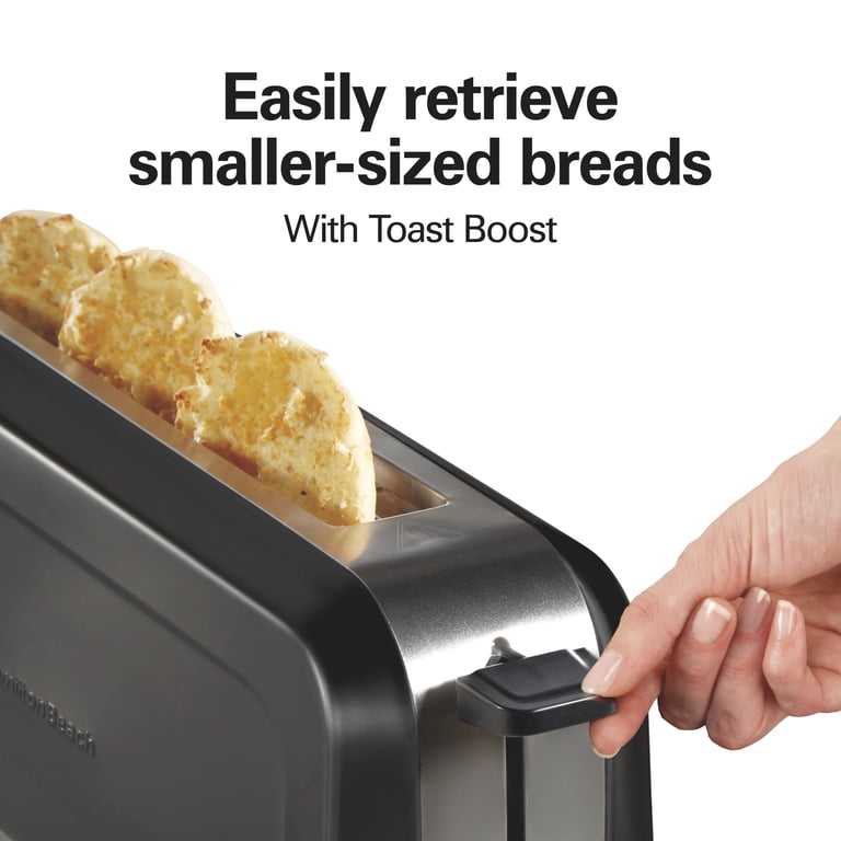 Hamilton Beach 2-Slice Bread and Bagel Toaster with Long Slots and
