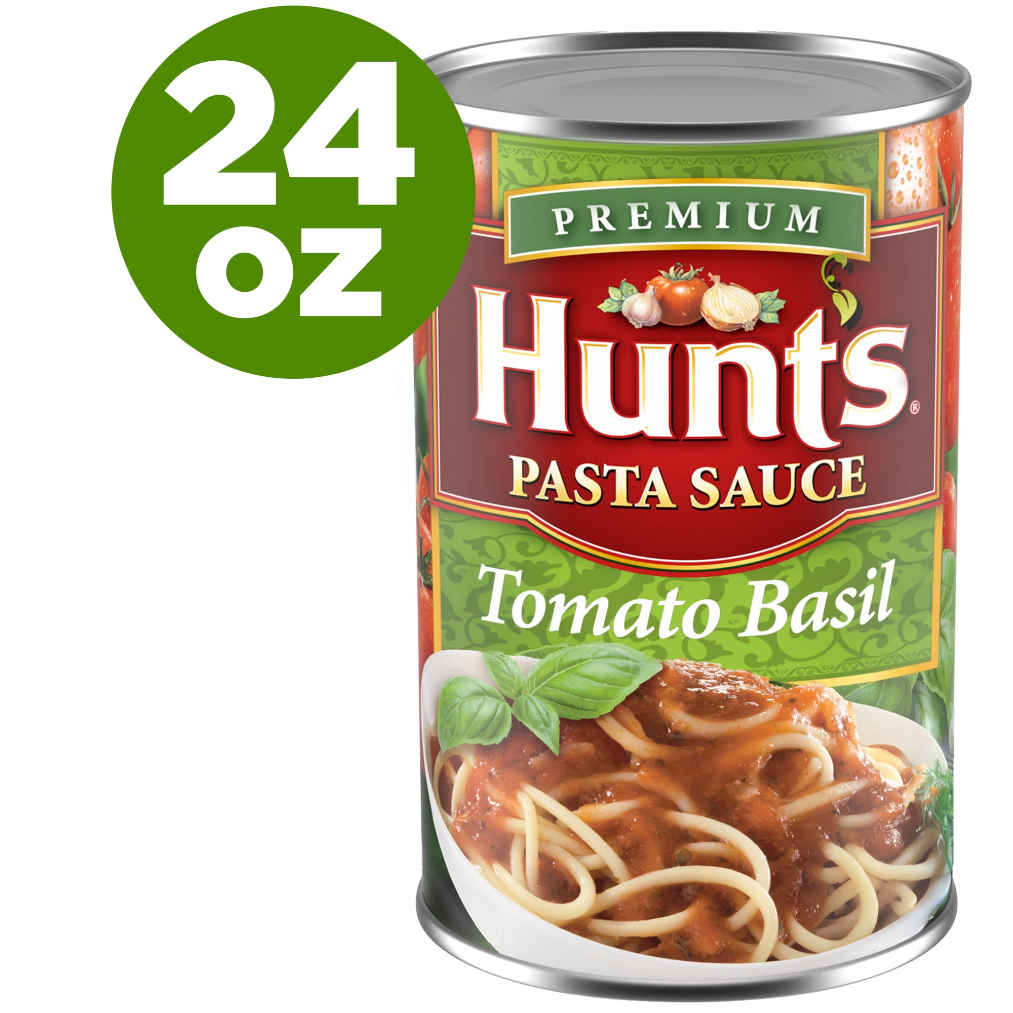 (12 pack) Hunt’s Tomato Basil Pasta Sauce, 24 oz. Can