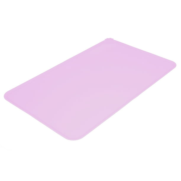 Almohadilla de comida para mascotas impermeable a prueba de agua, diseño de lavavajillas de diseño de borde elevado de borde elevado con 30x48 cm para tazones para perros