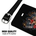 thumbnail image 3 of Piston Power Motorcycle Chopper Biker Rectangle Leather Luggage Card Suitcase Carry-On ID Tag, 3 of 8