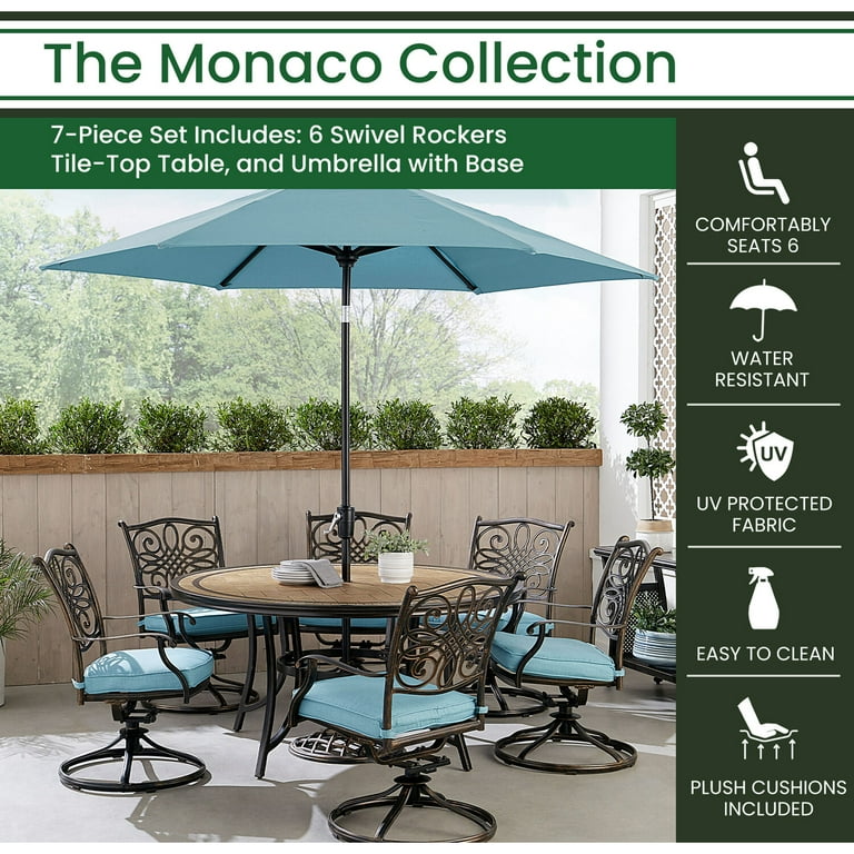 Monaco 7 piece patio set deals