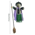 thumbnail image 5 of Shoreew 6 FT Halloween Flying Witch Decor Animated Hovering Witch with Scary Sound And Light-up Eyes for Outdoor Garden Yard Lawn Decoration, 5 of 7