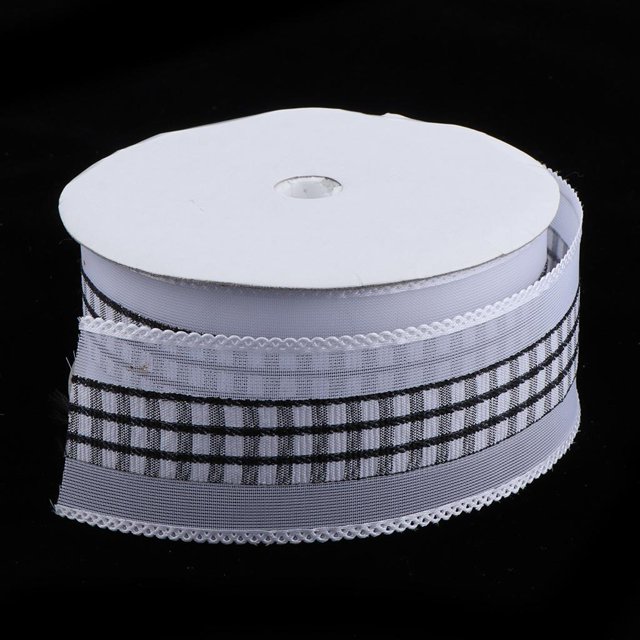 20 Yardas Encaje Impreso Banda Decorativa Cinta de Artesanías 38mm , Negro, 20 yardas Baoblaze Ajuste de celosía cuadrado clásico