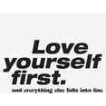 thumbnail image 5 of "Love Yourself First" Women's White Crew Neck Short Sleeve Top-Medium, 5 of 6