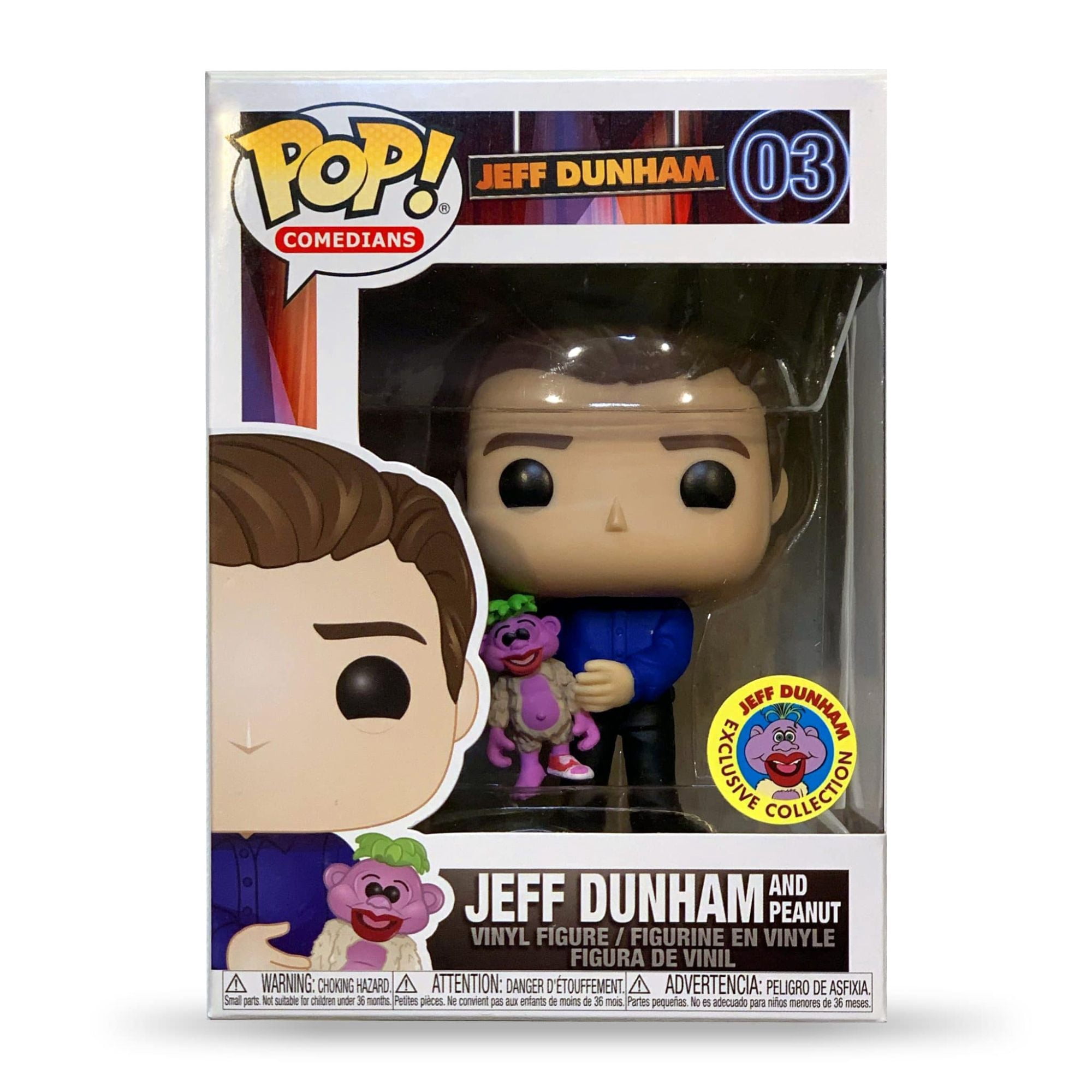 Funko Pop! Jeff Dunham and Peanut- Unsigned - Collectible Doll (Stands 4" Tall)