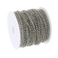 thumbnail image 1 of Cadena de esbones chapado en color de 30 pies / 10 yardas para Colr Gloria Cadenas de collar, 1 of 9