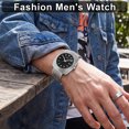 thumbnail image 2 of SKMEI Watch for Men Fashion Casual Waterproof Watch Date Luminous Quartz Analog Mens Wristwatch Stainless Steel Watches, 2 of 8