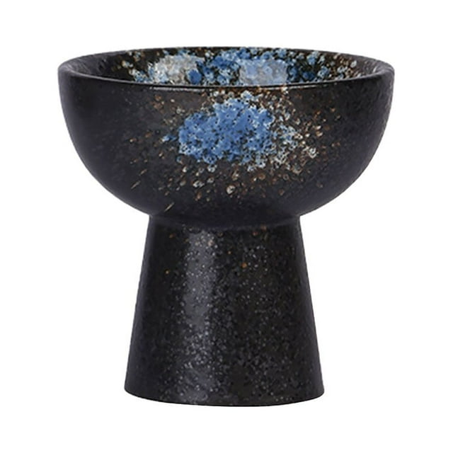 Ceramic Ice Cream Bowl Japanese Style Dessert Cup High Base Trifle Dish