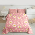 thumbnail image 2 of Manfei Cute Flowers Bedding Comforter Set,Kawaii Daisy Twin Comforter Sets,Yellow Pink Bedding Set For Girls Kids,Ultra Soft Home Decor Reversible,2-Piece, 2 of 8