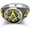 13, variant on Masonic Freemason Square & Compass Ring for Men Sterling Silver Vintage Biker Ring