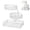 White, variant on 3-Tier Metal Cosmetic Organizer,Round & Rectangular Wire Basket,Vanity Storage Display Stand Holder for Perfume Skincare Toiletry Bathroom Counter,White