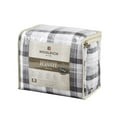 thumbnail image 3 of Pemberly Row 100 Percent Cotton Flannel Printed Sheet Set in Gray Plaid Finish, 3 of 10