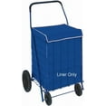 thumbnail image 2 of Utility Folding Shopping Cart Liner Privacy Top Cover Water Resistant Fastens Non-Woven Lightweight Breathable Blue- Liner Only (Cart not included), 2 of 4