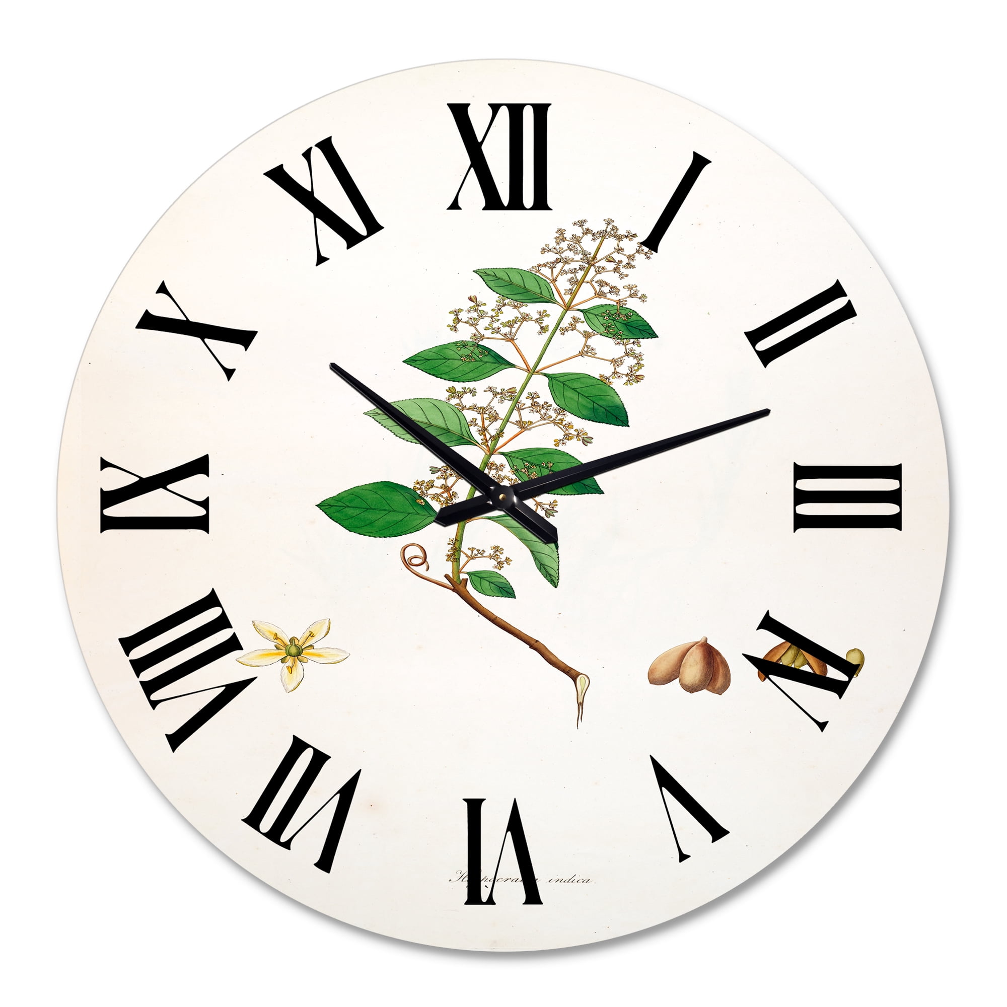 Designart 1 in Quartz Farmhouse Wall Clock