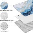 thumbnail image 5 of Blue Marble Gold Wave Pattern Bathroom Rugs Sets 3 Piece,Toilet Cover Set,Absorbent Non Slip Bathroom Mats Sets with U-Shaped Contour Rug Toilet Rug Set, 5 of 5