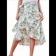 thumbnail image 3 of Falda Midi con Abertura y Volantes en el Bajo, con Nudo y Estampado Floral Bohemio para Mujer Flores M, 3 of 10
