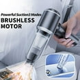 thumbnail image 3 of Car Vacuum Portable Cordless Mini Vacuum Cleaner Compressed Air Duster&Air Blower&Pump Hand Held Vacuum Silver Gray, 3 of 6