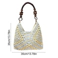 thumbnail image 3 of Shoulder Bag Weaving Crafts Shoulder Bag Underarm Bag Leisure Travel Storage Handbag Large Capacity Multifunctional Commuting Handbag, 3 of 6