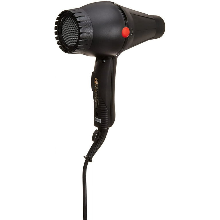 Turbo Power Twin Turbo 3200 Plus Matte Black 324 Black Professional Hair Dryer