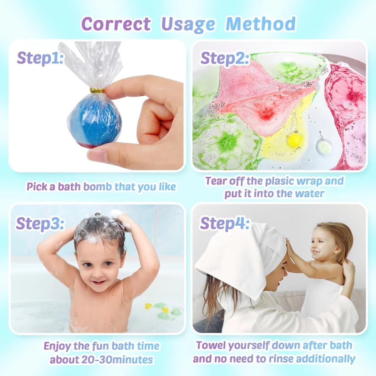 36Pcs Bath Bombs for Kids,  Bubble Bath Bombs with Glow in The Dark Dinosuar, Animal and Ocean Surprise Toy Inside, Organic Gift Set for Birthday-PickMora