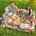 thumbnail image 7 of Bohemian Color Waterproof Picnic Blanket with Foldable Zipper, Suitable for Outdoor Use, Suitable for Travel, Camping, Beaches, Parks, Grasslands, Picnic Blanket Accessories, 7 of 7