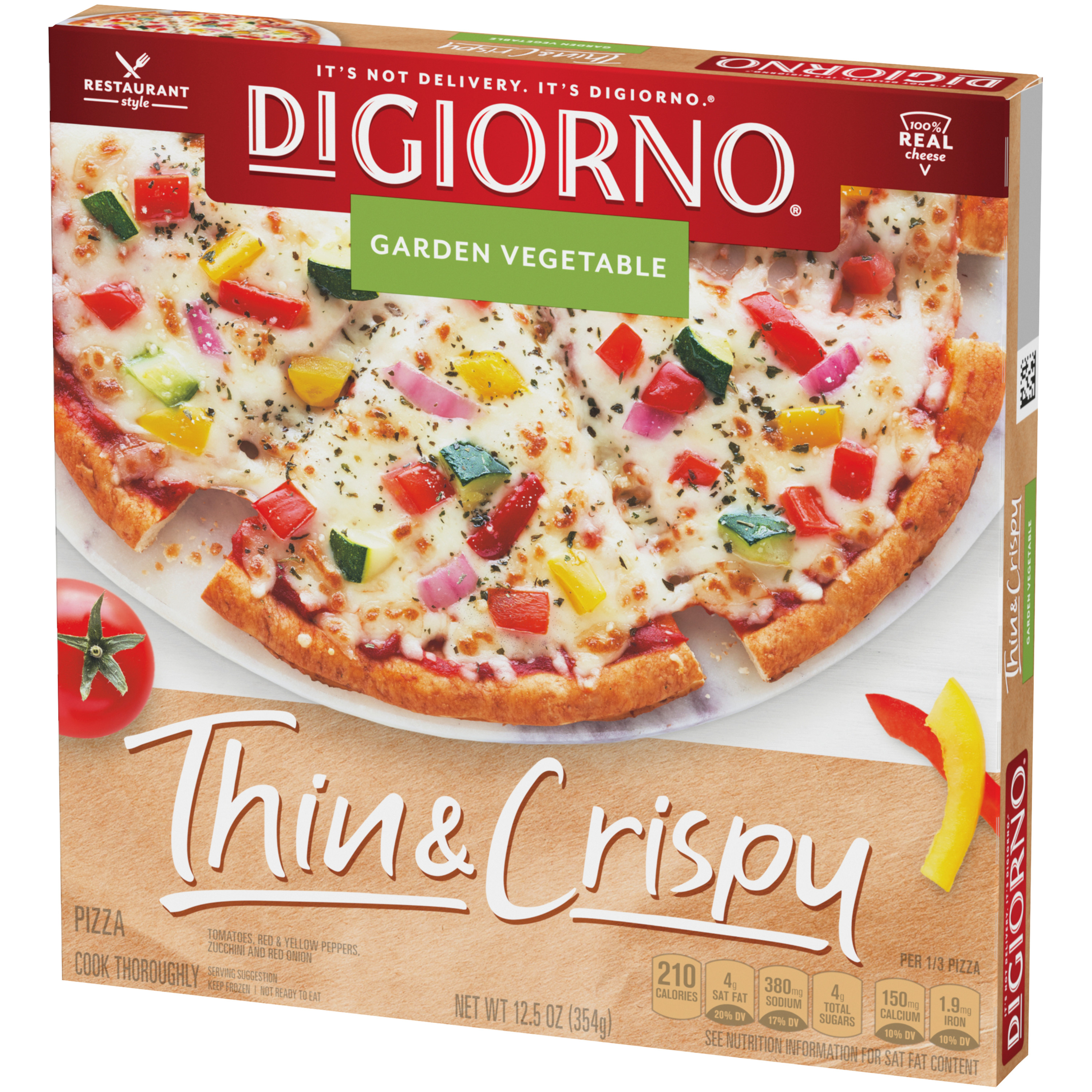 DIGIORNO Thin & Crispy Garden Vegetable Frozen Pizza - image 3 of 13