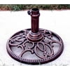 Round Cast Iron Umbrella Stand w Sleeve (Verdi Grey)