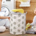 thumbnail image 5 of SIfdSeng Get it Fast Patterned Linen Laundry Hamper Without Lid Large Open Top Stylish and Breathable Fabric for Bedroom Or Bathroom Easy and Durable Design, 5 of 5