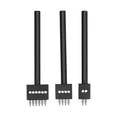 thumbnail image 3 of Punching Tool, Quick Easy Leather Perforated Tool 4/5/6mm DIY 3Pcs Durable  For Leather Punch For DIY Leather Craft 4mm, 3 of 8