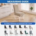 thumbnail image 4 of JIATER Dining Chair Covers Stretch Washable Chair Slipcovers Protector Set of 4,Khaki, 4 of 7