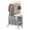 Grey, variant on SUOERNUO Portable Rectangle Rubber Wheeled Laundry Sorter Cart - 3 Removable Bags, Lockable Rolling Wheels, Industrial Hanger, Collapsible Detachable Space Saver, Collapsible Laundry Hamper for Livin