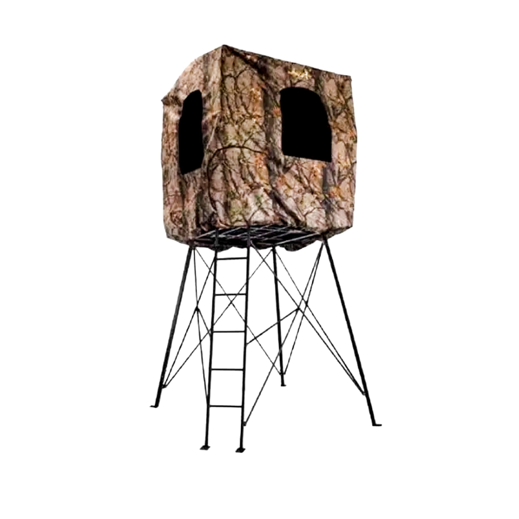 Muddy 12' Quad Pod Hunting Blind, Hunting Gear Deer Blind w/Windows, Camo