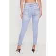 thumbnail image 4 of Women's Three Button Frayed Waistband Rolled Cuff Skinny Jeans, 4 of 4