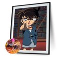 thumbnail image 1 of Cuadros Decorativos Kit de pintura de diamantes Boy Detective Cuadro de diamantes de imitación redondo completo (sz938) Likrtyny embutido en tela, 1 of 1