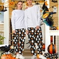 thumbnail image 2 of Halloween Pajama Pants Women Men Couples Halloweens Pjs Pants Unisex Funny Pajama Bottom Sleepwear for Party, 2 of 6