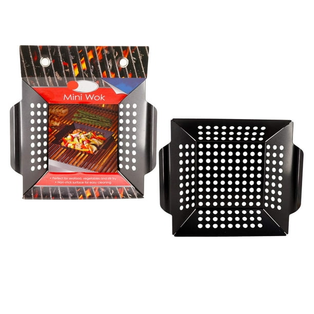 Wok (2 Pack, 9 x 10 in) Small Nonstick Barbeque Cookware Easy Clean Up - Walmart.com