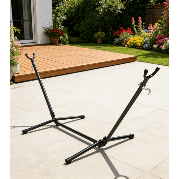 Ktaxon Space Saving Steel Hammock Stand 9' Outdoor Patio Portable with Carrying Case