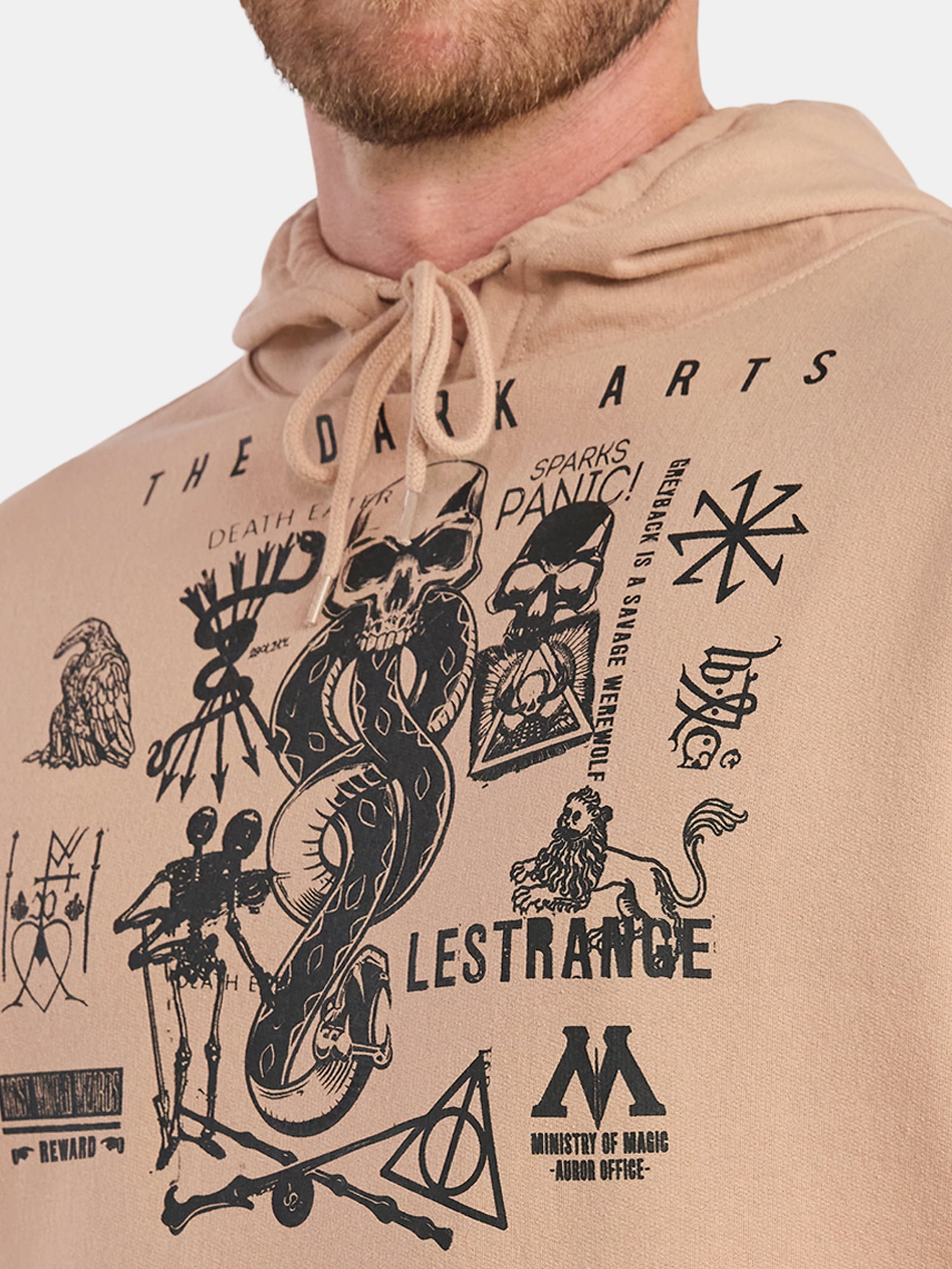Harry Potter Men's and Big Men's Dark Arts Graphic Hoodie, Sizes S-3XL