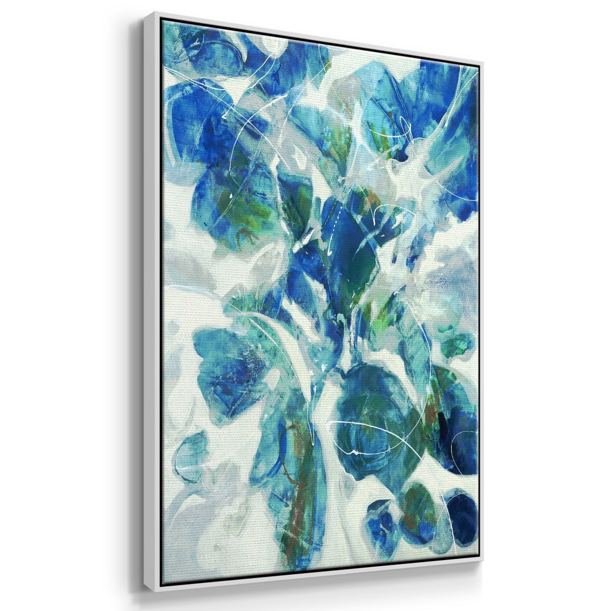 Winding Road Framed Premium Gallery Wrapped Canvas - Ready to Hang - 17 x 25 - White Floating Frame