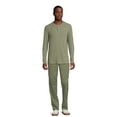 thumbnail image 6 of George Men's Long Sleeve Henley Shirt and Thermal Crewneck Tee, 2-Piece, Sizes XS-5XL, 6 of 7