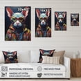 thumbnail image 4 of DESIGN ART Designart "Cool Cat With Sunglasses Ii" Animals Cat Kittens Wall Art For Living Room 24 in. wide x 32 in. high, 4 of 5