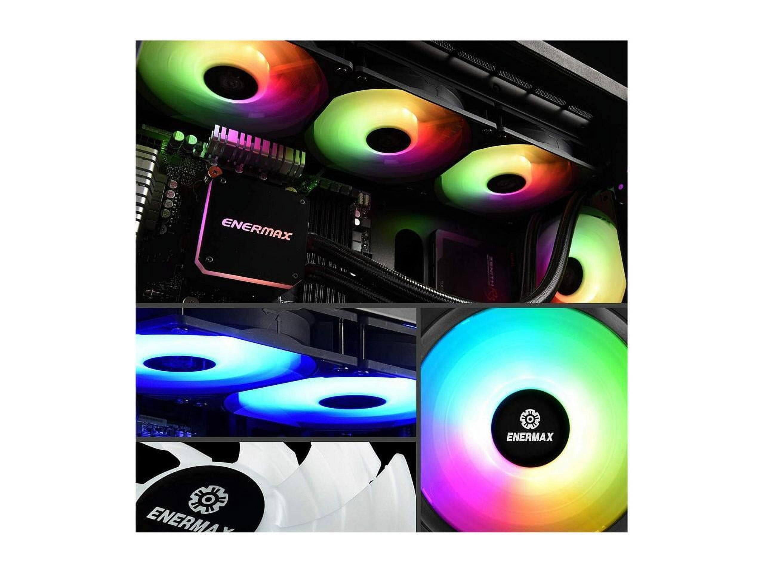 ENERMAX HF120 ARGBファン 120mm Enermax HF120 RGB PWM 120mm Case Fan, Addressable RGB Sync