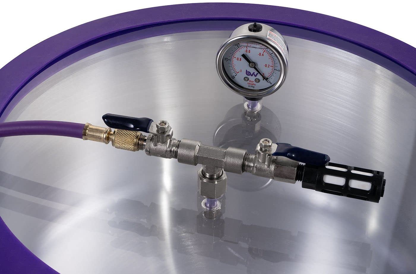 BVV Best Value Vacs 1.5 Gallon Tall Stainless Steel Vacuum Chamber