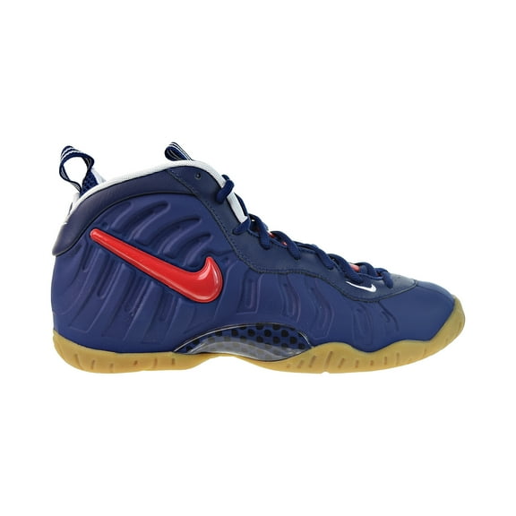 Nike Air Foamposite Pro Big Kids' Shoes Blue Void-University Red  644792-405