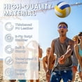 thumbnail image 2 of 3 Pcs Official Size 5 Waterproof Soft Volleyball with Pump for Indoor Outdoor Beach Gym Games - Bright Colors, 2 of 6