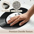 thumbnail image 6 of ODIKA 6'x9' Washable Area Rug Non-Slip, Easy Care, Disc Vinyl Record Vintage Cd Music Bold Center Note Border Shaped for Family Room, Living Room, Master Bedroom, 6 of 7