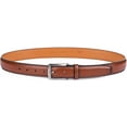 thumbnail image 5 of Men's Genuine Leather Dress Belt with Classic Fashion Design for Work Business and Casual (esBrown, 36), 5 of 6