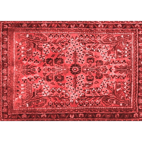 Ahgly Company Indoor Rectangle Persian Red Traditional Area Rugs, 5' x 7'
