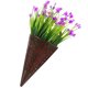 thumbnail image 3 of Cesta de flores colgantes artificiales, cesta colgante de flores artificiales para puerta delantera, decoración del hogar, 3 of 7