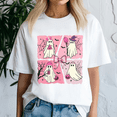 thumbnail image 3 of Halloween Ghost Pink Cute Ghost Coquette Shirt, Halloween Shirt, Spooky Season Tee, Happy Halloween, Ghost Pumpkin Tshirt, Funny Holiday Gift,Horror Witchy ,Trick Or Treat, 3 of 5